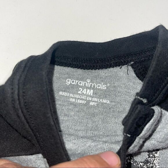 4/$25 Garanimals Giraffe Graphic Long Sleeve One Piece Bodysuit - Size 24 months - Picture 4 of 5